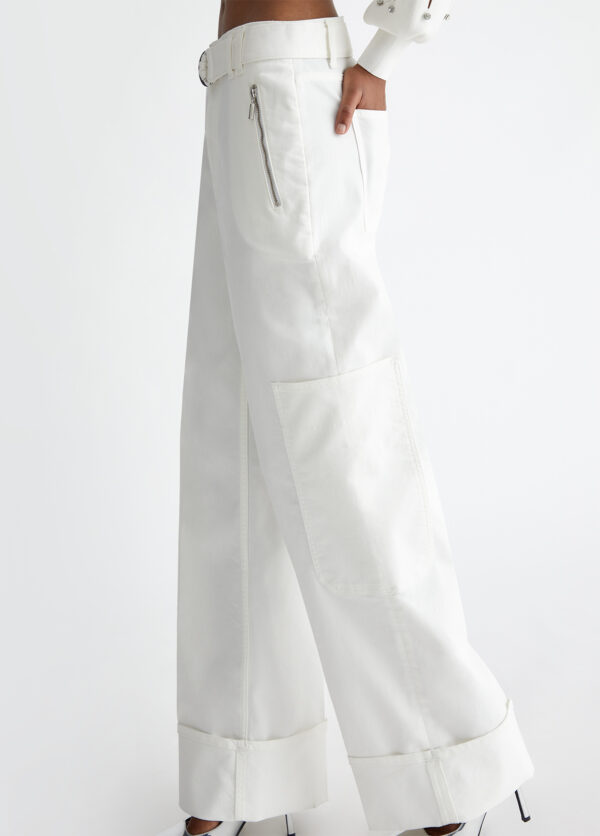 PANTALONI CARGO CON CINTURA - immagine 6