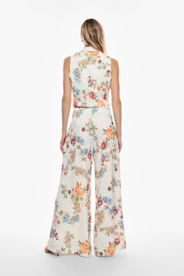 Pantaloni palazzo a vita alta stampati - immagine 4